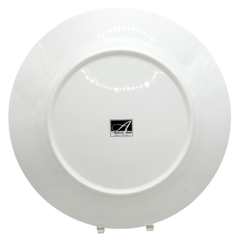 Cake Plate & Server Set Andrea By Sadek Bird Design 10" Party Serving Platter - Picture 7 of 8